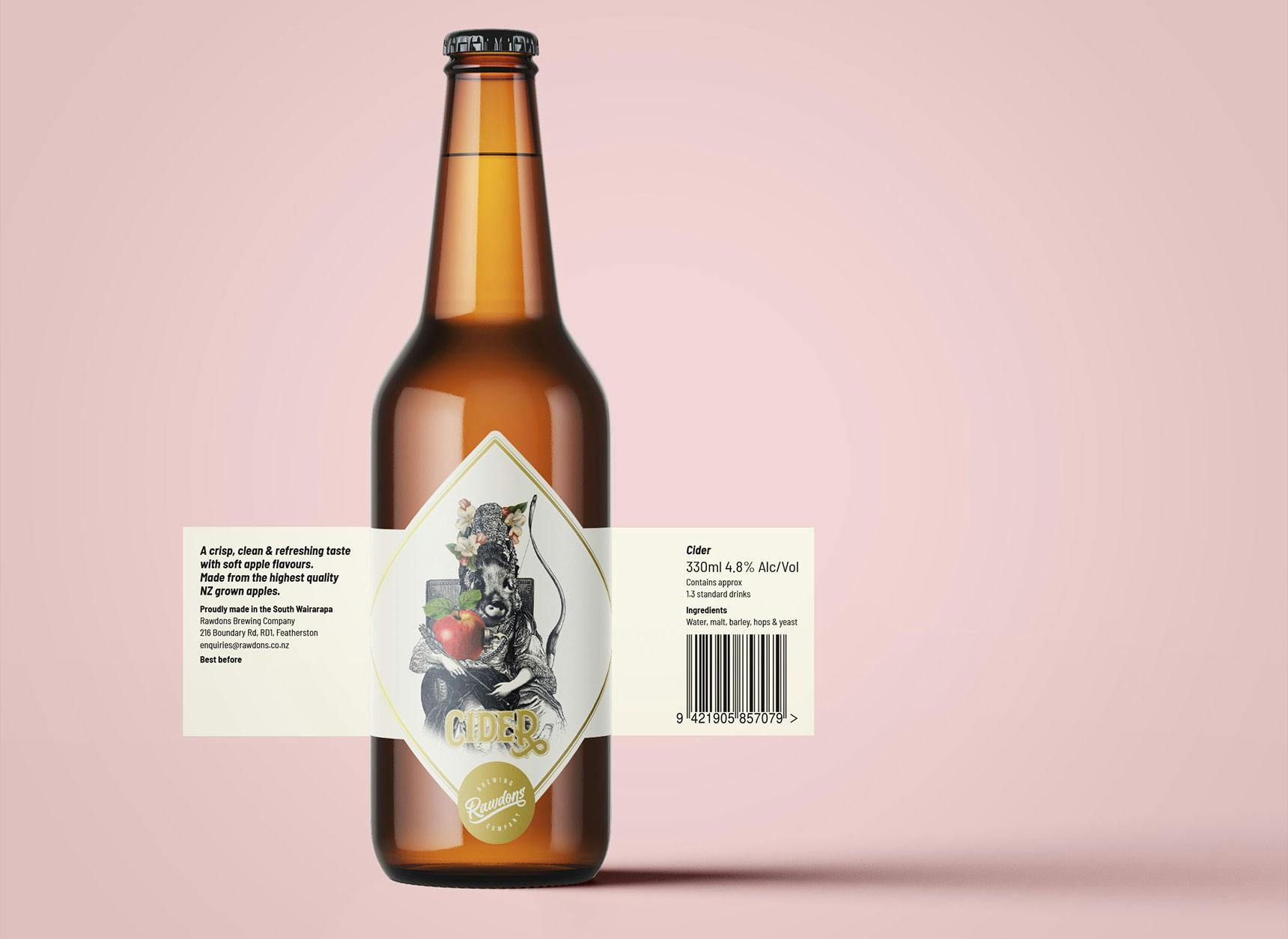 Rawdons Cider Label Design