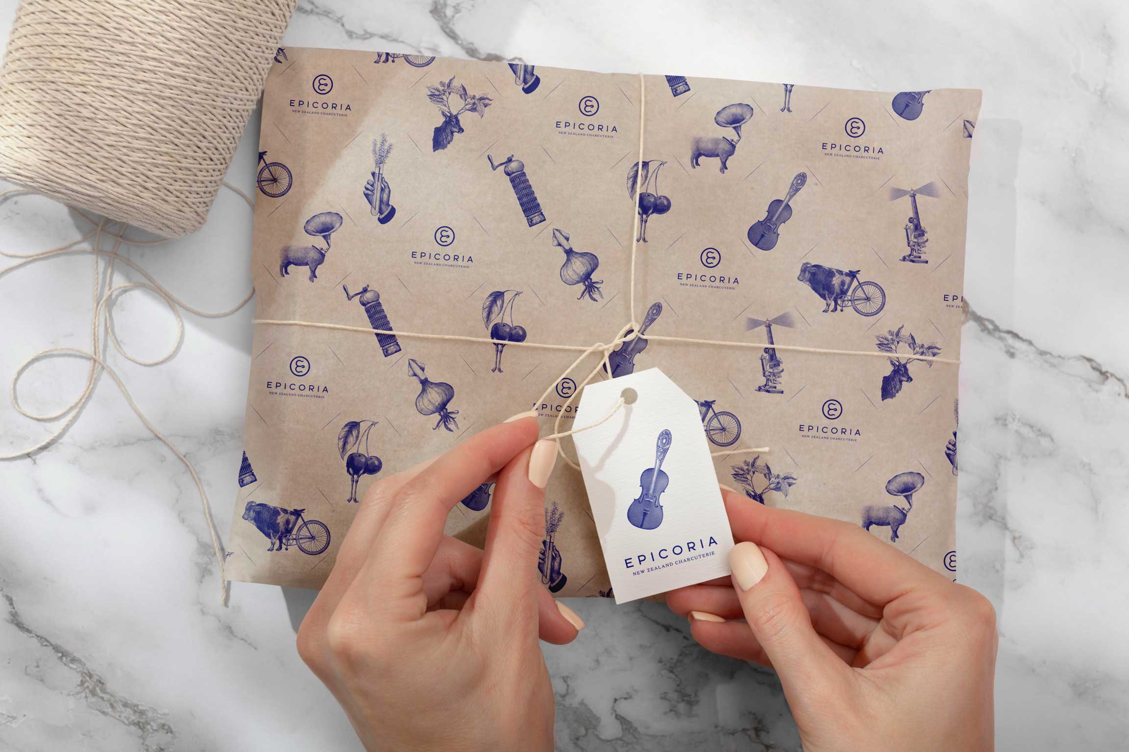 Epicoria Wrapping Paper Design 