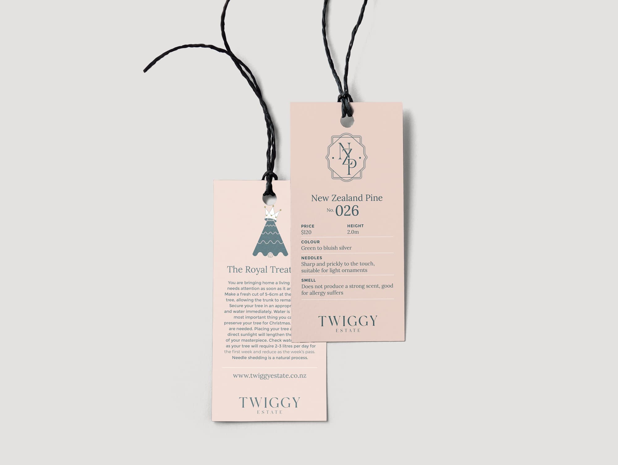 Twiggy Estate Tree Tag Design