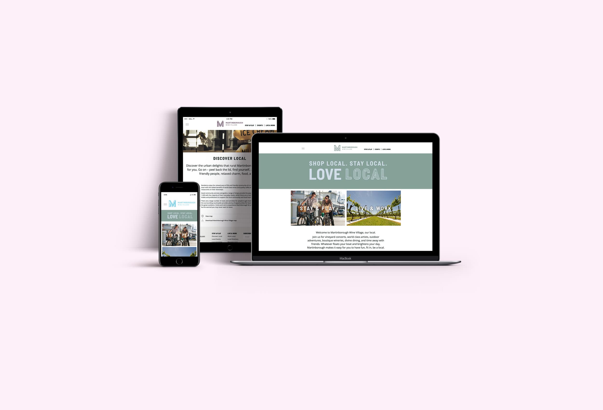 Martinborough Wine Village Digital Media Design