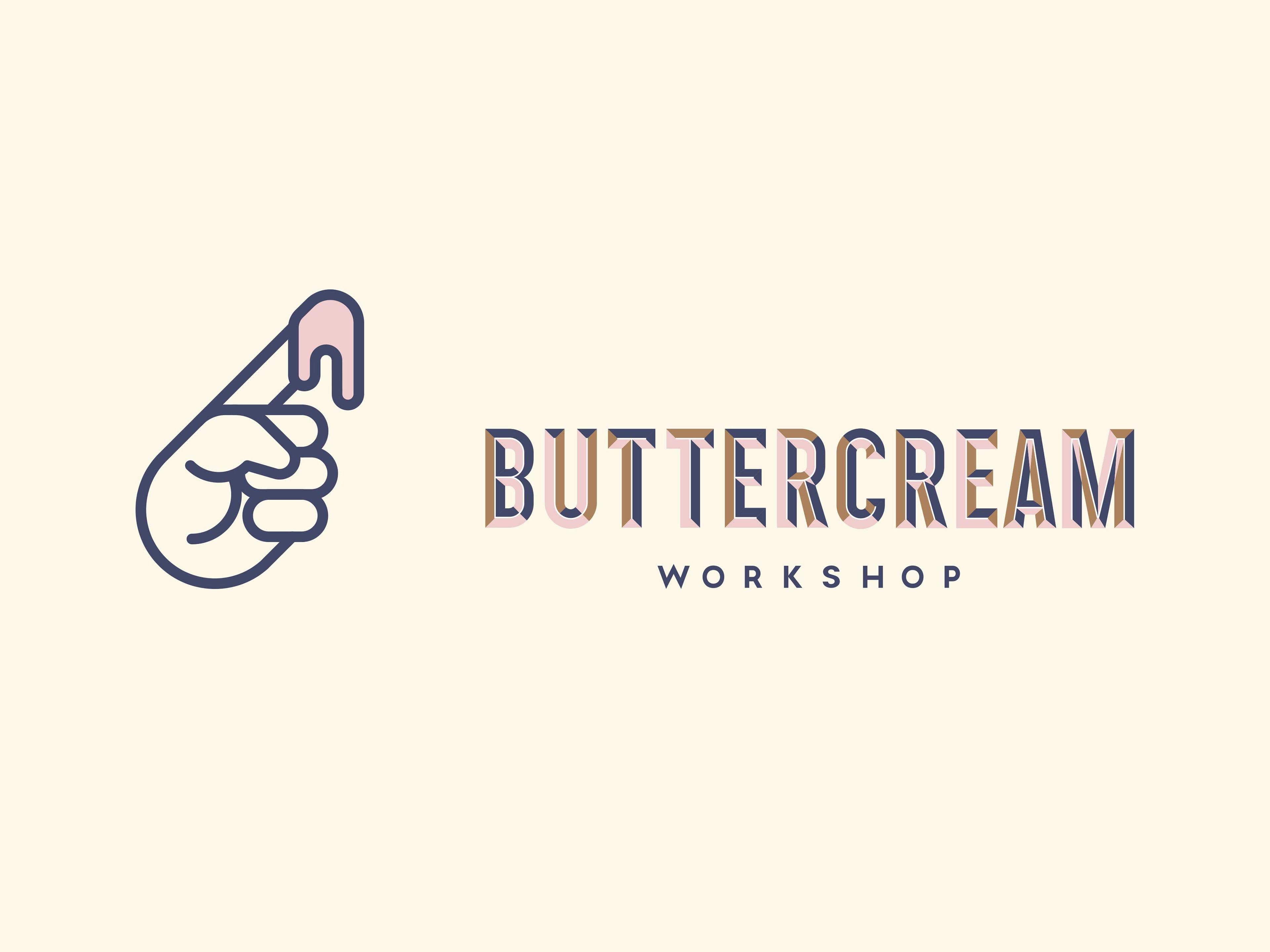 Buttercream Workshop Postcard Design