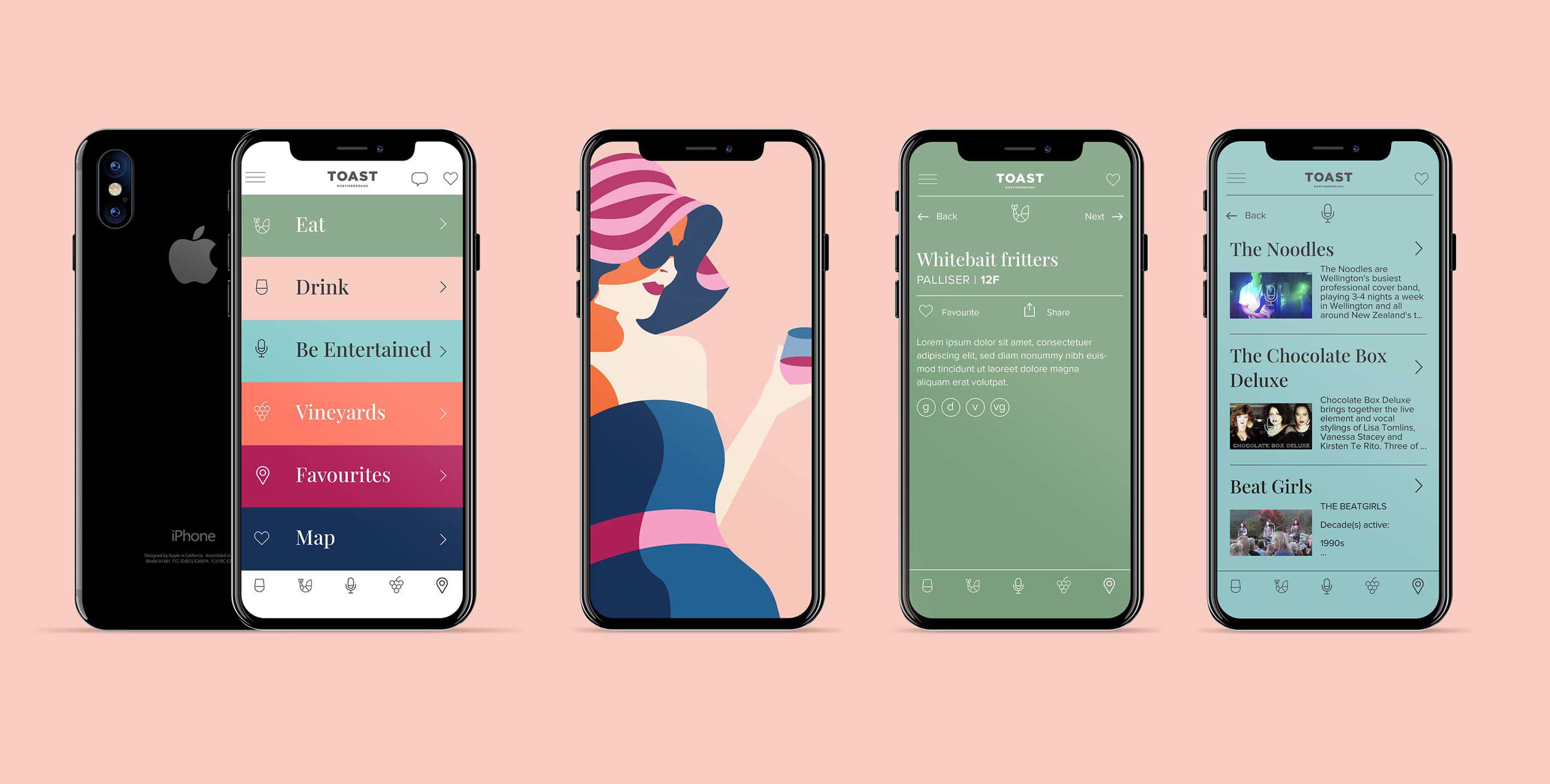 Toast Martinborough Mobile Phone App Design 2021