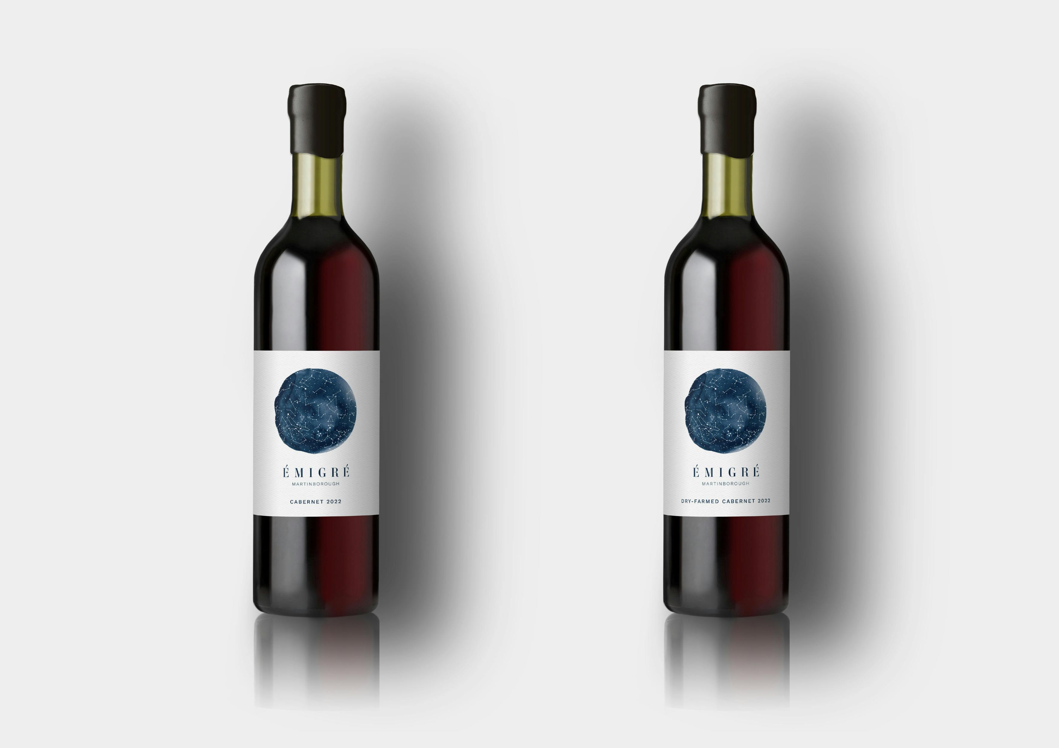 Émigré Wine Bottle Label Design