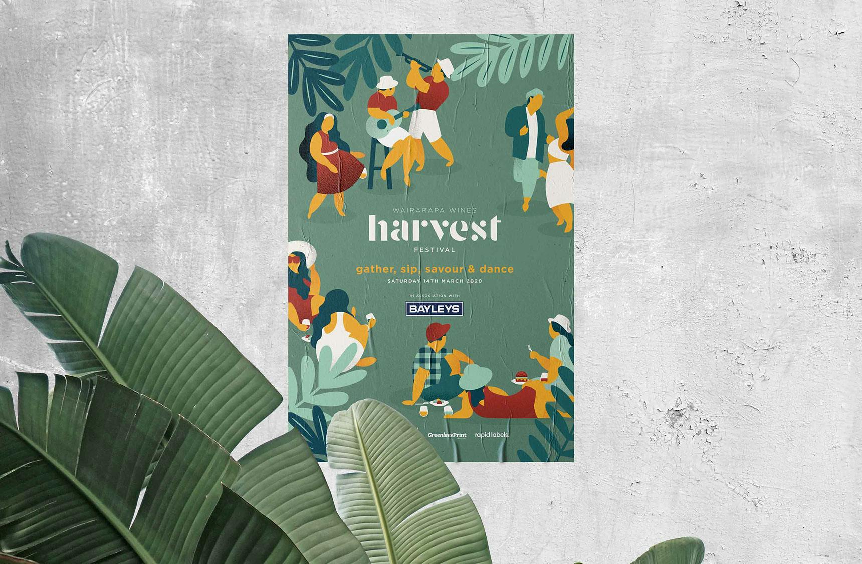 Wairarapa Wines Harvest Festival Poster Design