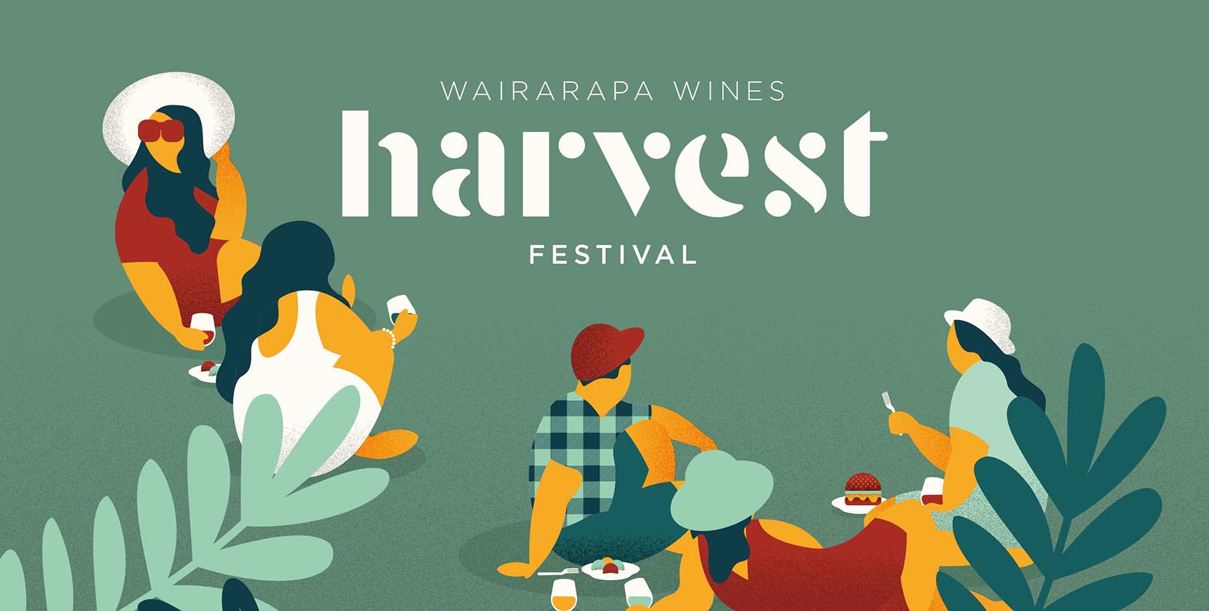 Wairarapa Wines Harvest Festival Design And Illustration