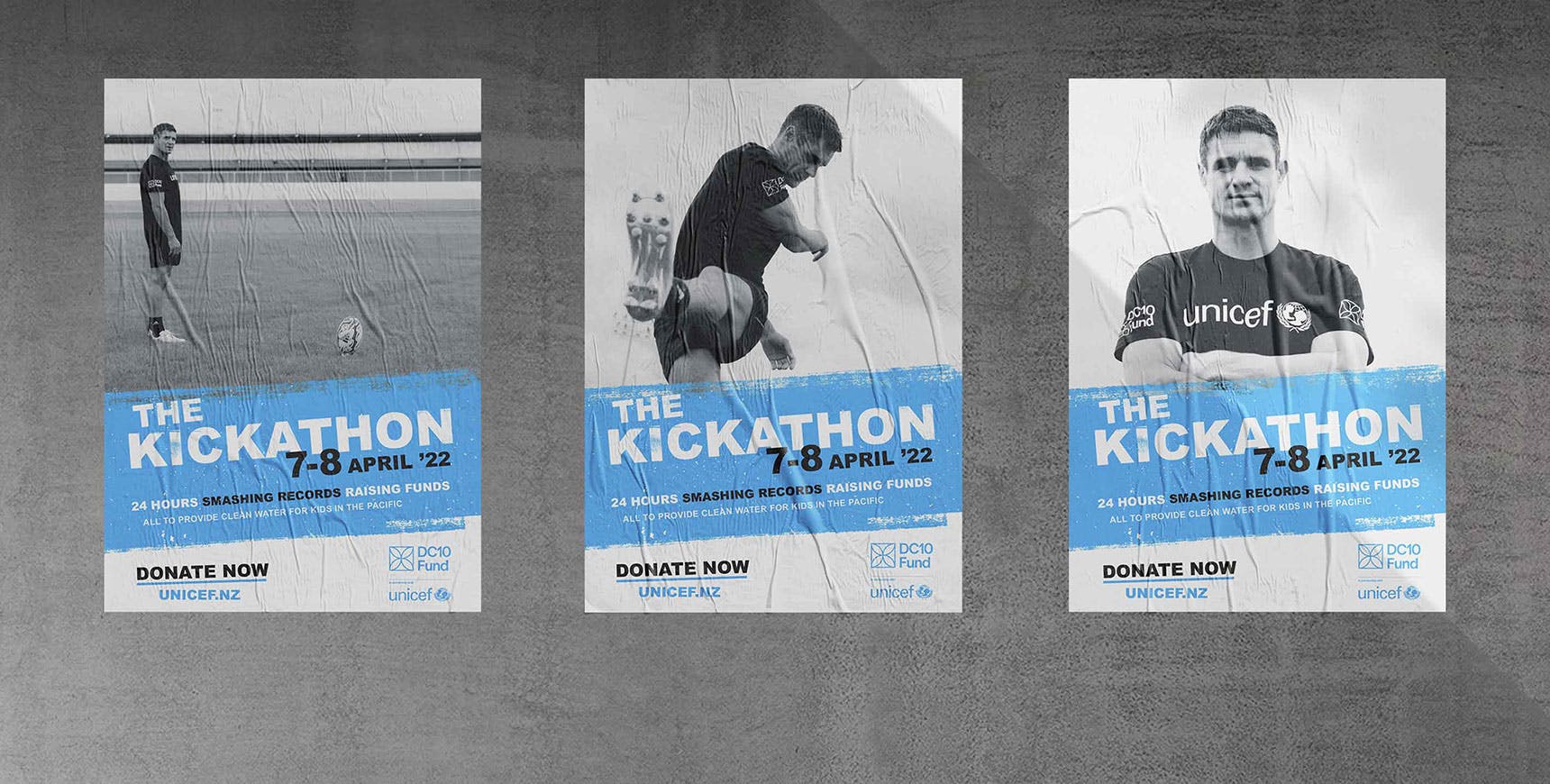 UNICEF Aotearoa Kickathon Poster Design