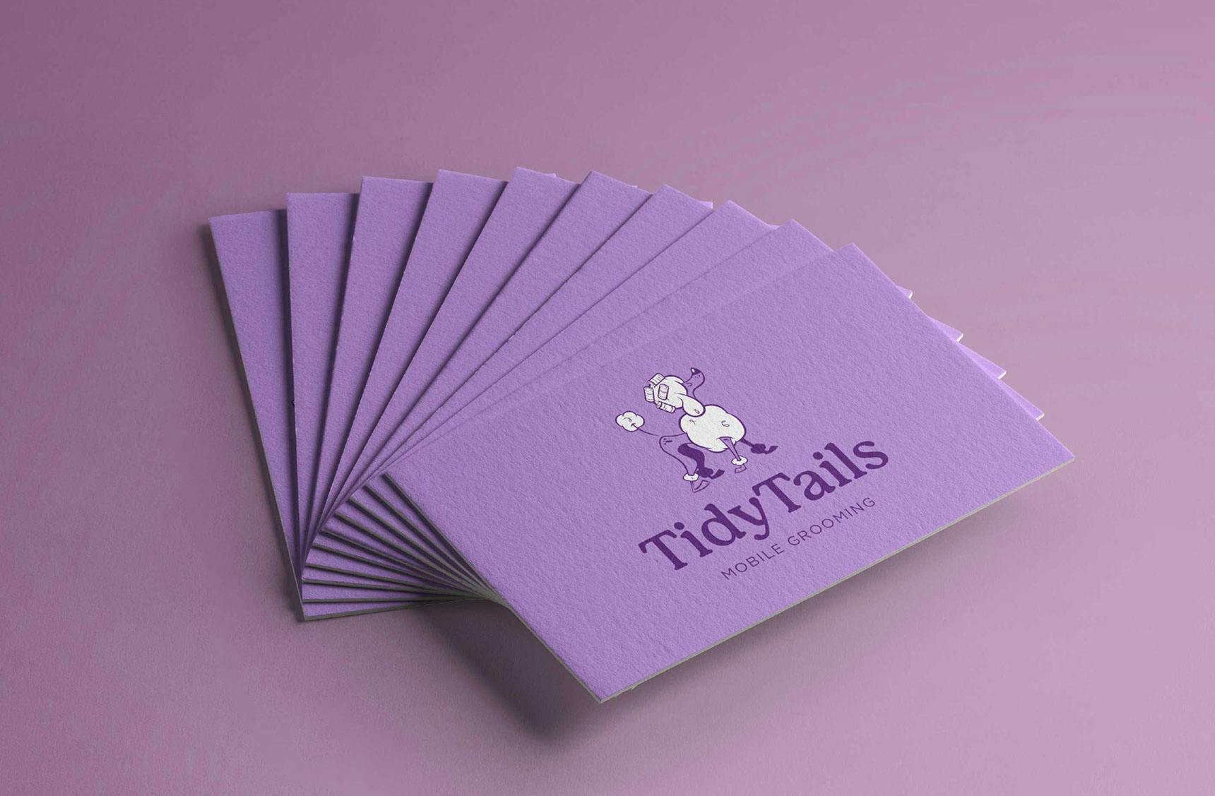 Tidy Tails Business Card Design
