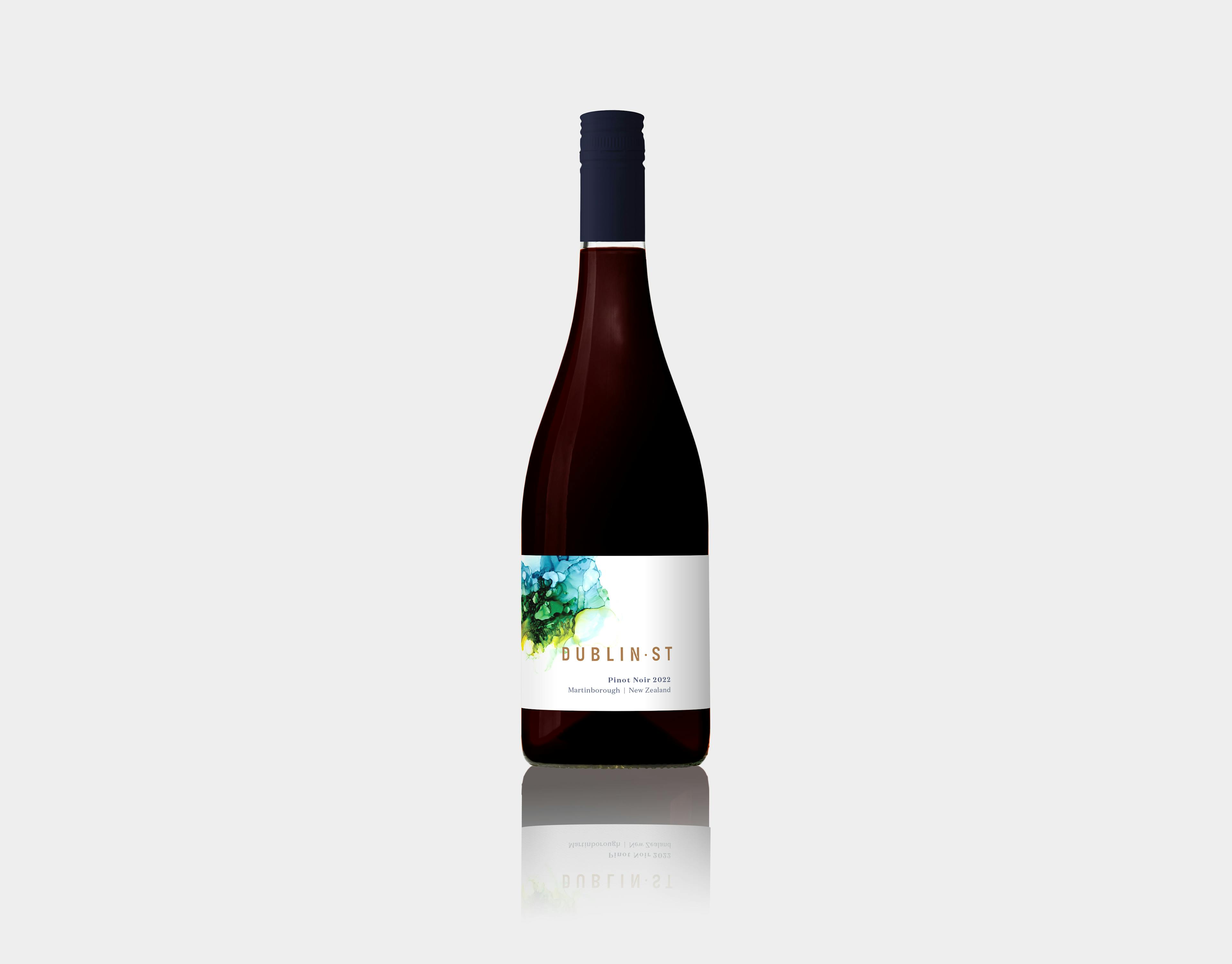 Dublin Street Pinot Wine Bottle Label Design