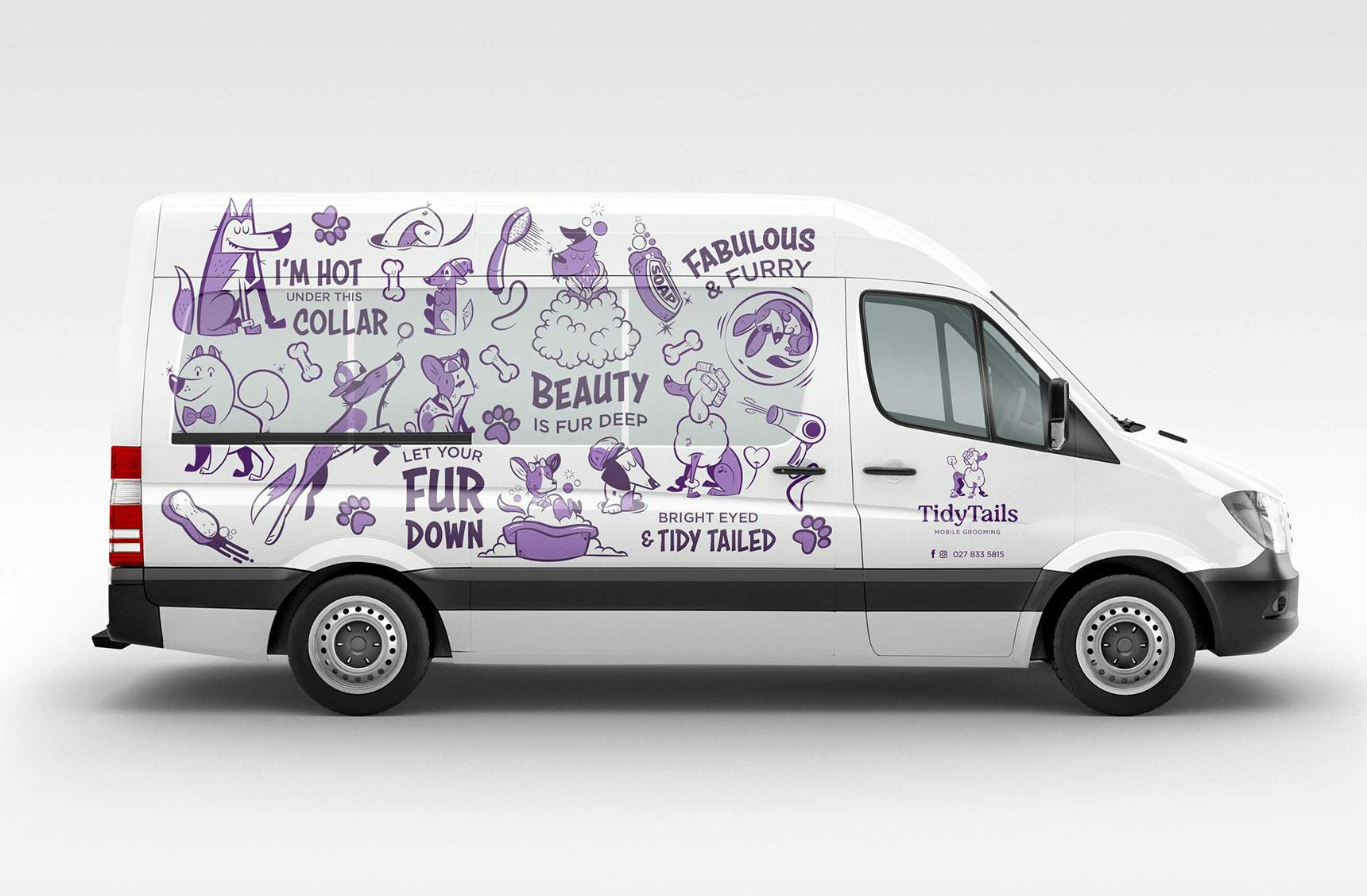 Tidy Tails Branding Van Design
