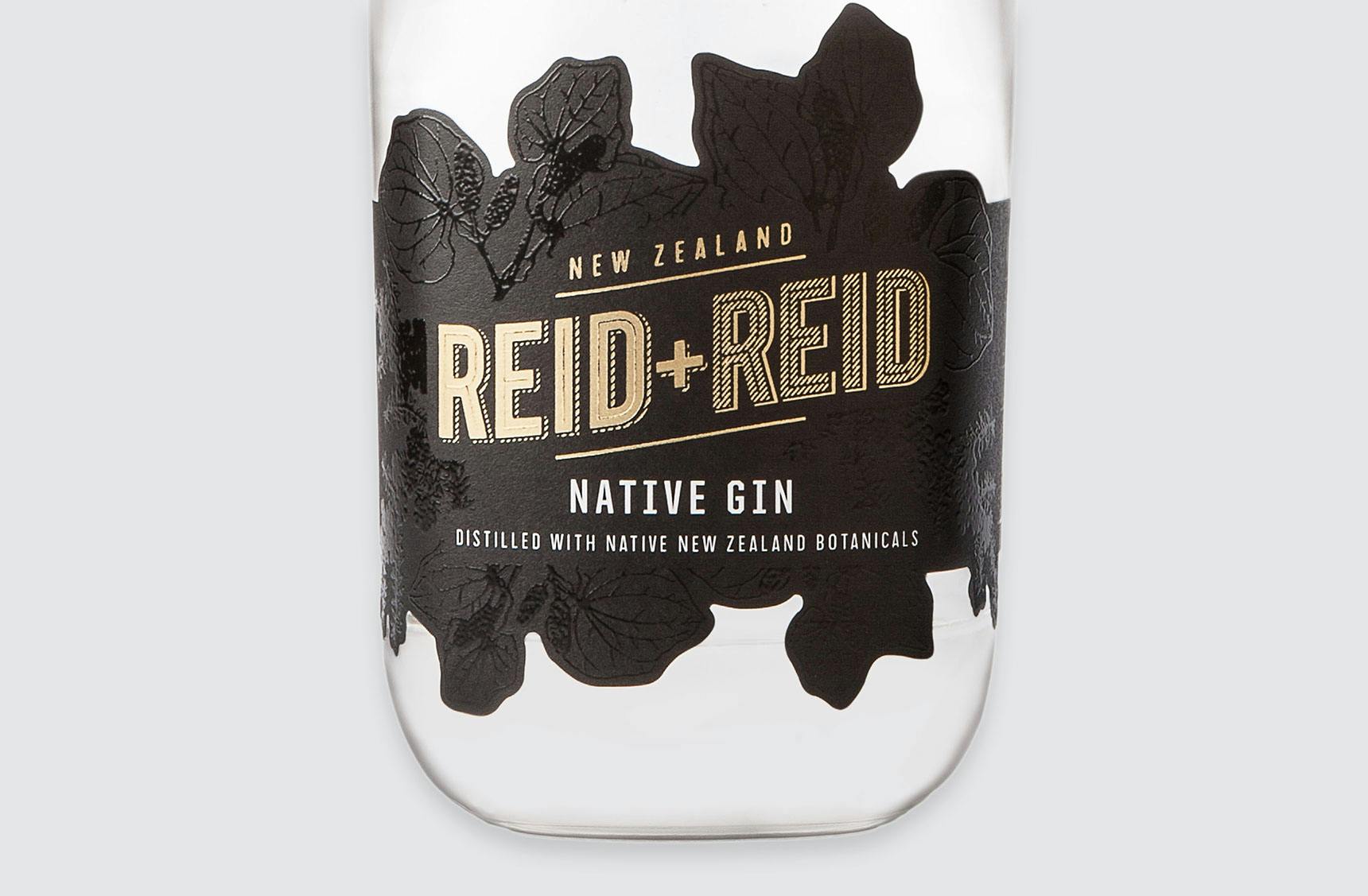 Reid And Reid Native Gin Label Design