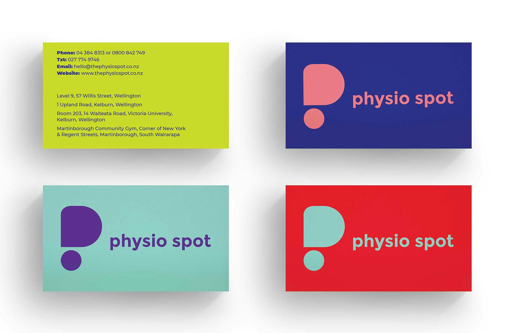 Physio Spot Business Card Design